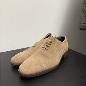 Joseph Abboud Light Brown Suede Oxfords